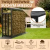 Stojak na drewno opałowe zewnętrzny metalowy 188x70x188 Podgląd zdjęcia produktu 3