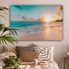 MuchoWow® - Leinwandbilder - Sonnenuntergang - Strand - Produktbild-Vorschau 2