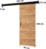 MEBLE KRYSPOL Salwador 4 Schiebetür, 90x204 cm, Handwerk Produktbild-Vorschau 3