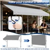 JOIEYOU Klemmmarkise 200 cm Breit Balkon Markise Ohne Produktbild-Vorschau 4