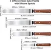 Winkelpalette Edelstahl 4tlg. Set Spatel Konditoren Profi Produktbild-Vorschau 2
