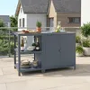 Outdoorset 'Bolognano' Standregal und Schrank Stahl Produktbild-Vorschau 1