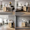 Príborník "Noppen" s 2 dvierkami a 2 zásuvkami 100 x 120 x Náhľad obrázku produktu 3