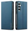 A blue flip-style phone case for a Samsung Galaxy A16 5G/4G, shown from two angles. Anteprima dell’immagine prodotto