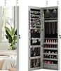 COSTWAY Armoire à bijoux, étagère à bijoux avec éclairage Voir les images du produit 1