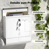 Wiltec Briefkasten mit Zeitungsrolle, weiß, 305 x 95 x 335 Produktbild-Vorschau 6