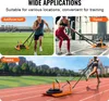 Collage of images showing a weight sled being used for training on artificial turf, in a gym, and on a track. Anteprima dell’immagine prodotto