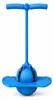 Blauer Pogo-Ball, ein Spielzeug zum Hüpfen, mit Griff, Trittplattform und aufblasbarem Ball in der Mitte Podgląd zdjęcia produktu