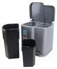 KETER Mülleimer Duo Pedalbin 21L silber/grafit Productafbeelding-voorbeeld