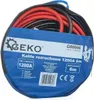 A blue bag containing jumper cables, with product information printed on the bag. Náhled obrázku produktu