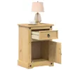 vidaXL Nachttisch Corona 45x35x64 cm Massivholz Kiefer Produktbild-Vorschau 1