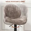 HOMCOM Lot de 2 tabourets de bar, chaises de bar Voir les images du produit 6