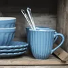 IB Laursen MYNTE Becher mit Rillen CORNFLOWER Blau Keramik Produktbild-Vorschau 3