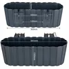 Zestaw 6 doniczek Prosperplast | Boardee | Black | 40 cm Podgląd zdjęcia produktu 4
