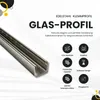 Glas-Profil Edelstahl Klemmprofil Wandprofil U-Profil V2A Produktbild-Vorschau 2