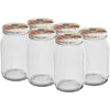 Einmachglas mit Schraubverschluss 900ml 6 Stk Produktbild-Vorschau 2