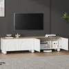 A modern living room with a TV stand and a television mounted on the wall. Anteprima dell’immagine prodotto