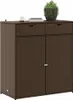 vidaXL Gartenschrank Braun 105x55x113 cm Poly Rattan Produktbild-Vorschau 4