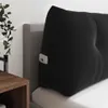 vidaXL Cuscino per la schiena Nero 140 x 24 x 50 cm Velluto Anteprima dell’immagine prodotto 5