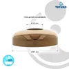 tecuro DESIGN-Hahnrosette 1/2 Zoll Ø 22 mm x Ø 61 mm x 5 mm Produktbild-Vorschau 5