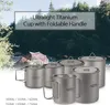 Lixada Titanium Topf Camping Tragbar Titan Wasser Tragbar Produktbild-Vorschau 6