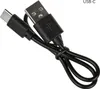 A black USB-C charging cable is shown against a white background. Podgląd zdjęcia produktu