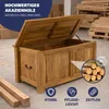 Deuba Cassapanca in Legno 85x44x48cm Vano Contenitore e Anteprima dell’immagine prodotto 8