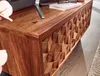 Table en bois massif de sheesham 92x44x35 cm tv commode Voir les images du produit 6
