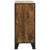 vidaXL Armadio rustico marrone 72x36x82 cm in metallo e MDF Anteprima dell’immagine prodotto 4