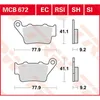 TRW Bremsbelagsatz EC MCB672EC Pegaso 650 VD BX449 Cross  Produktbild-Vorschau 2