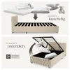 tectake® Polsterbett Sedona in Samtoptik mit Steppmuster Produktbild-Vorschau 7