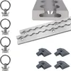 Airlineschienen Zurrschienen SET 2x 1,5m Alu eckig mit 4 Produktbild-Vorschau 1