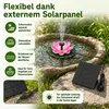 2er Set Solar Springbrunnen Schwimmender Teichbrunnen Lotus Produktbild-Vorschau 7