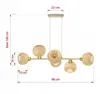 Luxolar LED pendelleuchte 6-flammig E27 Rattan Boho Produktbild-Vorschau 10