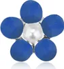 LUISIA Ohrstecker Blume  - 925 Sterling Silber Blau Produktbild-Vorschau 3
