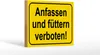 Holzschild Hinweis 18x12cm Anfassen und füttern verboten Produktbild-Vorschau 2