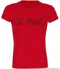 multifanshop Damen T-Shirt - St. Pauli - Schriftzug, rot, Produktbild-Vorschau 1