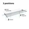 Diagram showing the three positions of a foldable clothes dryer. Produktbild-Vorschau