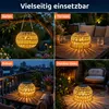 Solar Gartenlampe Boho Stil, handgewebte Rattan Solar Produktbild-Vorschau 7