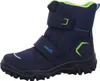 A single blue winter boot with green accents and a black sole is shown against a white background. Voir les images du produit