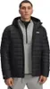 A man wearing a black puffer jacket over a gray hoodie. Náhled obrázku produktu