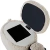 BELIANI Hocker für Kinder Holz Polyester Hellbeige Produktbild-Vorschau 8