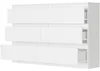 Komoda 120 cm 6 zásuvek skříňka FRAMIRE R-120 bílá Náhled obrázku produktu 6