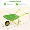 COSTWAY – dziecięca taczka, plastikowa taczka z oponami Podgląd zdjęcia produktu 4