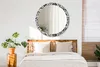 Ø100cm Spiegel - Glasrahmen mit Aufdruck - Wandspiegel Produktbild-Vorschau 4