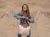 Peterson Sac à main pour femmes Striould Brown-Beige Taille Voir les images du produit 8