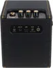 The back panel of a black guitar amplifier with gold trim and various input/output ports and control knobs. Náhled obrázku produktu