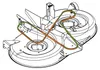 Keilriemen passend für MTD 754-04069, 754-0631 Mähwerk Produktbild-Vorschau 1