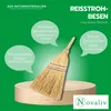 Novatool 2x Kleiner Besen Reisigbesen mit Stiel kurz 40cm Produktbild-Vorschau 2