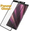 A screen protector is shown placed over a smartphone. Produktbild-Vorschau
